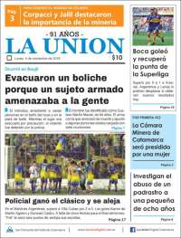 Portada de La Unión (Argentina)