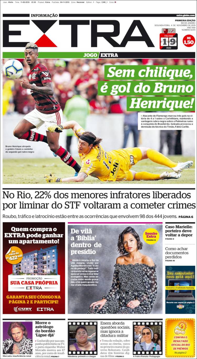 Portada de Extra (Brasil)
