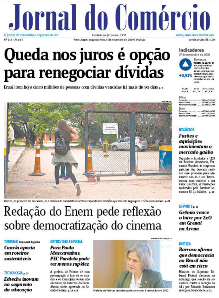 Portada de Jornal do Comércio (Brasil)