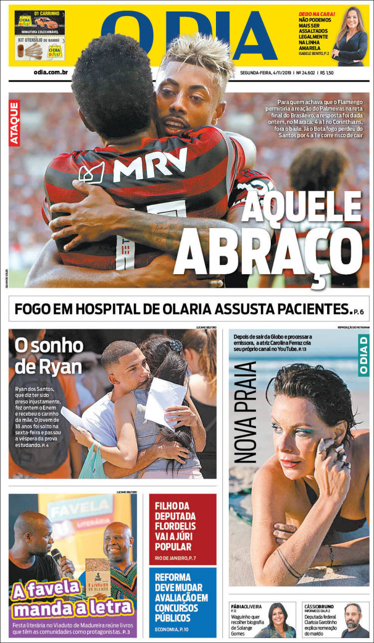 Portada de O Dia (Brasil)