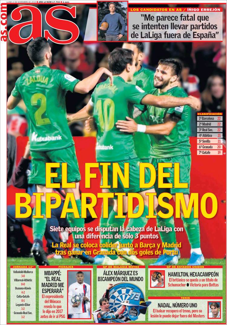 Portada de As (España)