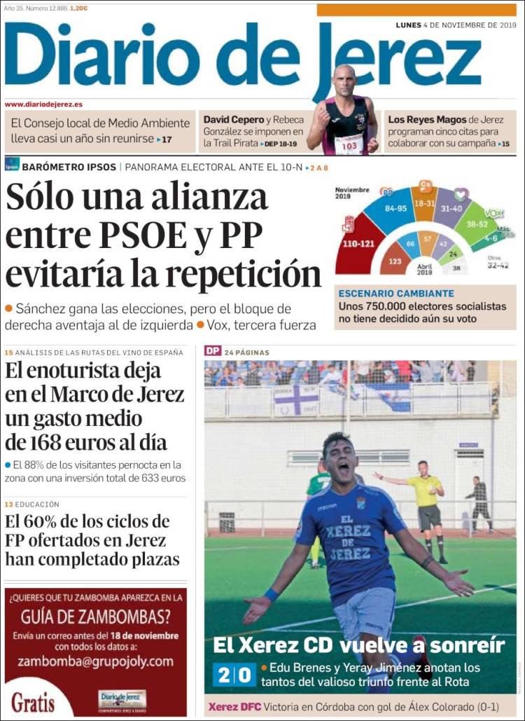 Portada de Diario de Jerez (España)