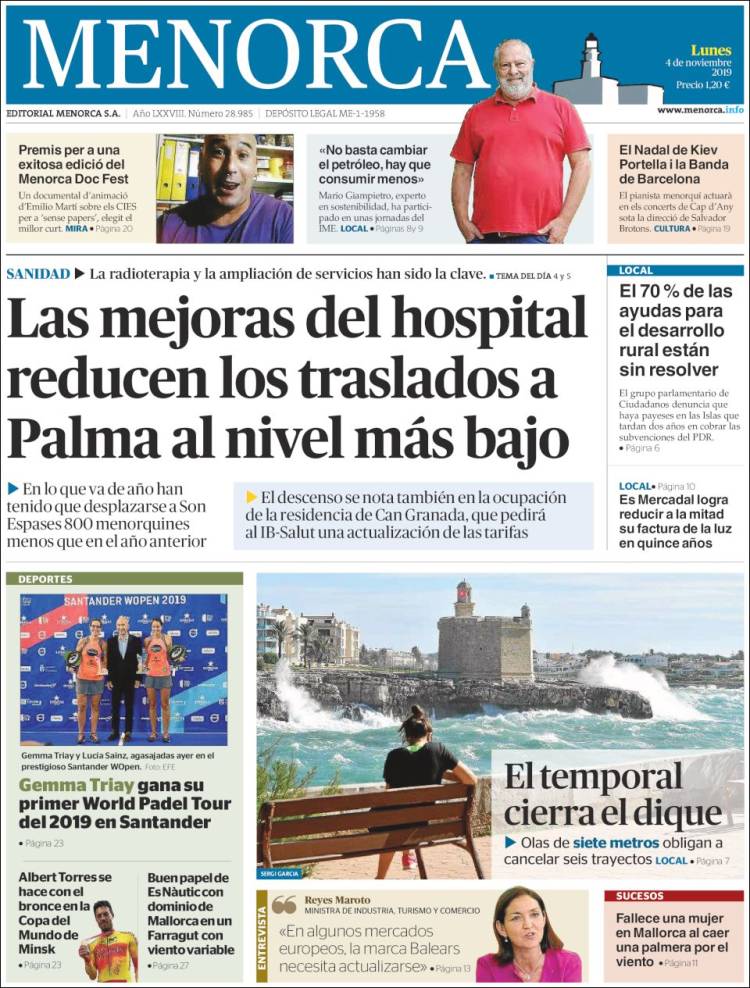 Portada de Menorca - Diario Insular (España)