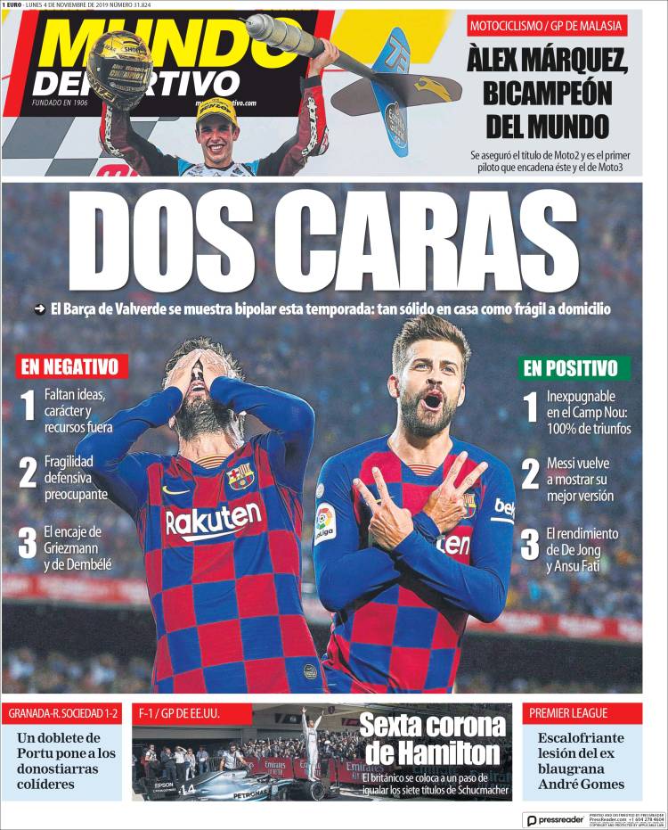 Portada de El Mundo Deportivo (España)