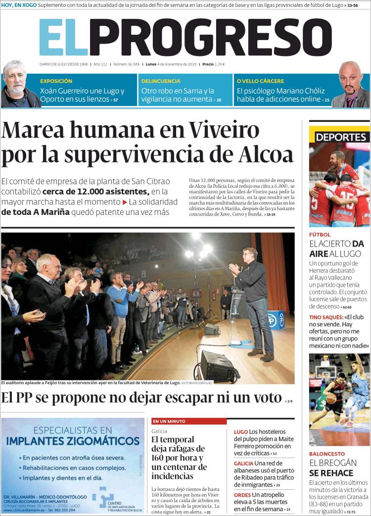 Portada de El Progreso (España)