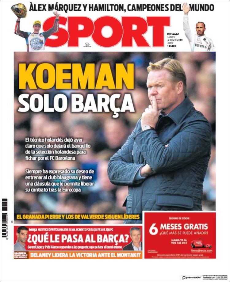 Portada de Sport (España)