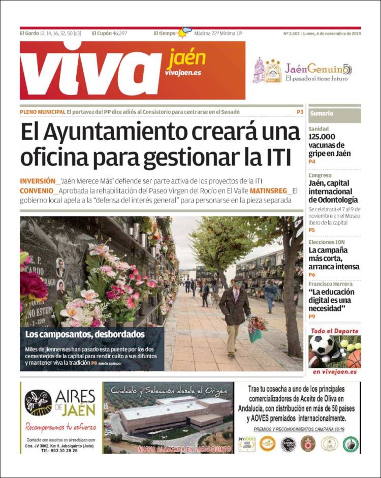 Portada de Viva Jaén (España)