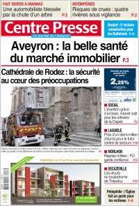 Portada de Centre Presse (Francia)