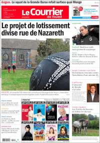 Portada de Le Courrier de l'Ouest (Francia)