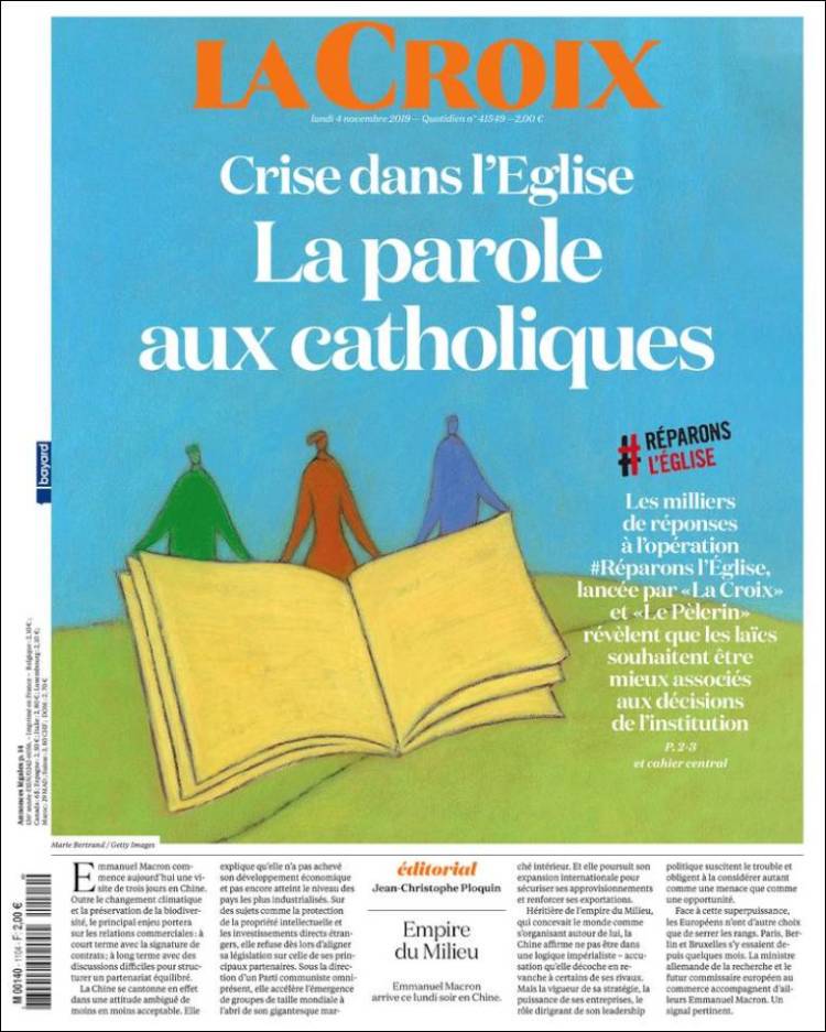 Portada de La Croix (Francia)