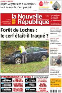 Portada de La Nouvelle Republique (Francia)