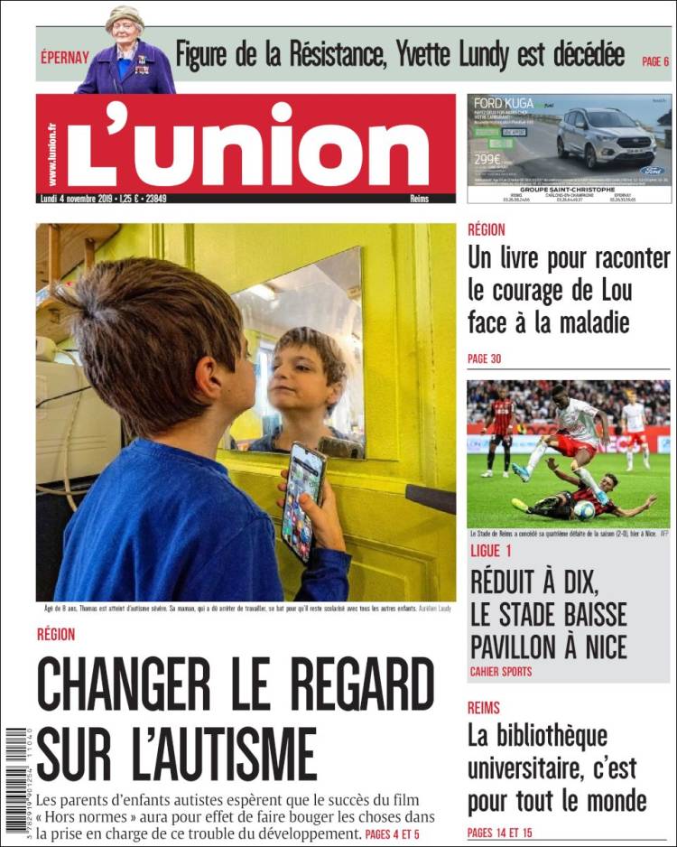 Portada de L'Union (Francia)
