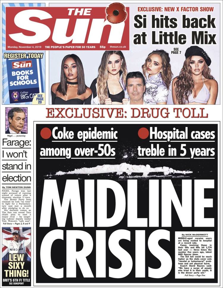 Portada de The Sun (Reino Unido)