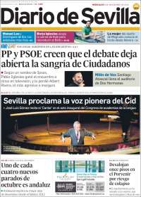 Portada de Diario de Sevilla (España)