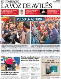 Portada de El Comercio - Avilés (Espagne)