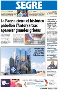 Portada de Segre  (Espagne)