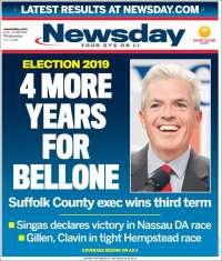 Portada de Newsday (USA)