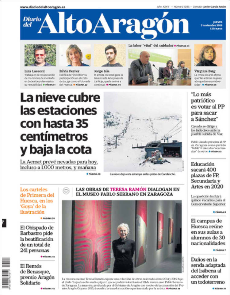 Portada de Diario del AltoAragón (España)