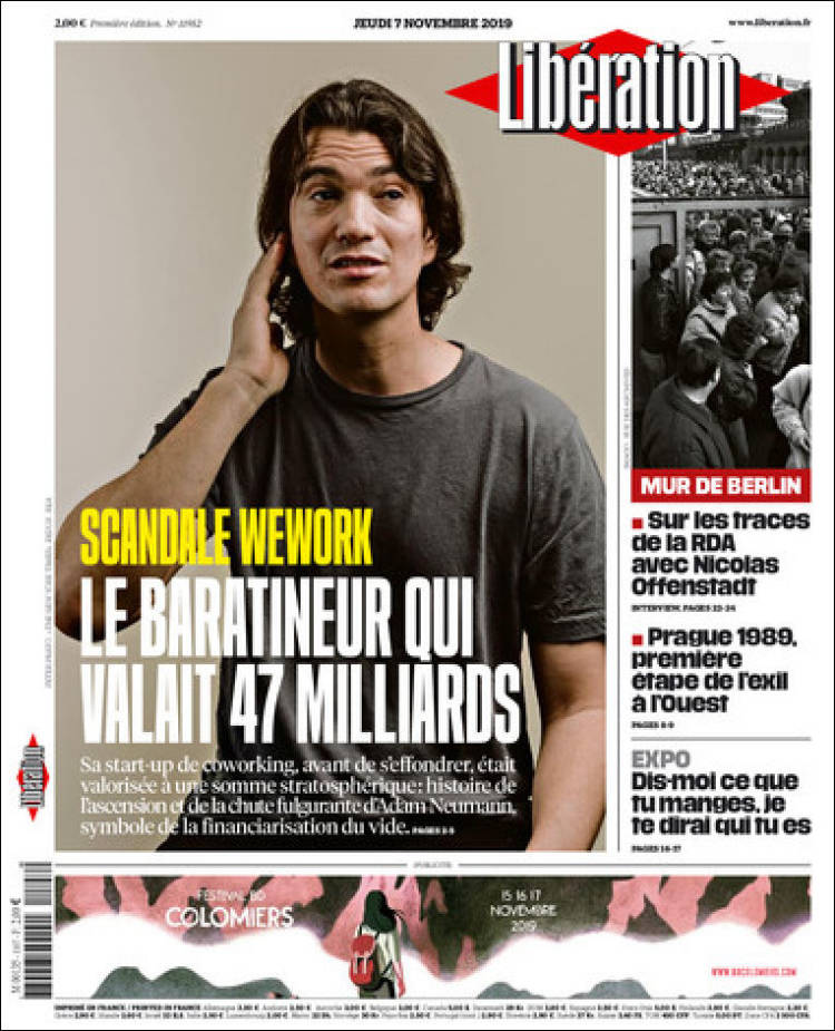 Portada de Libération (Francia)