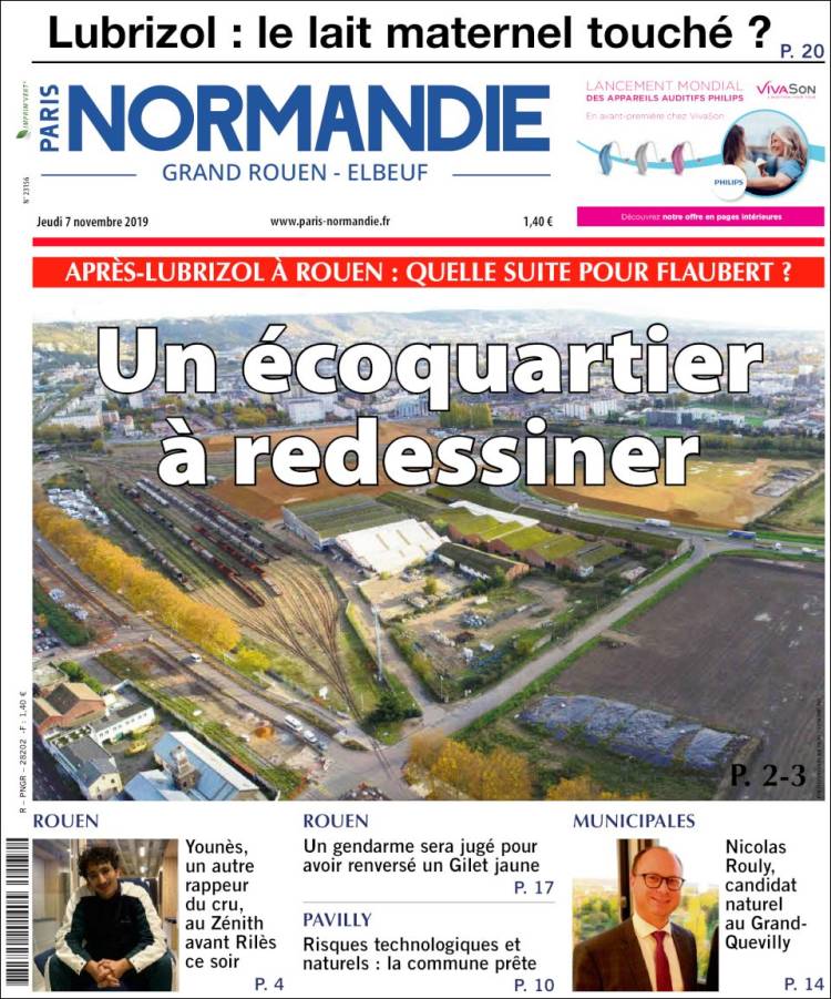 Portada de Paris Normandie (Francia)