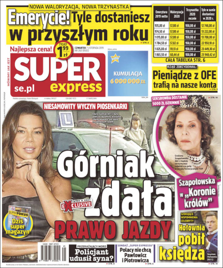Portada de Super Express (Polonia)