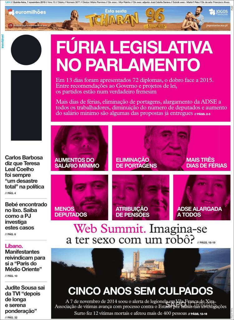 Portada de I - informação (Portugal)