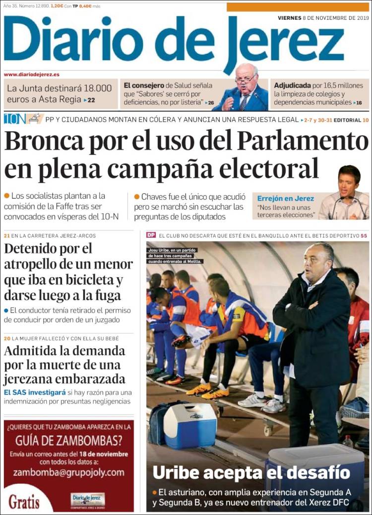 Portada de Diario de Jerez (España)