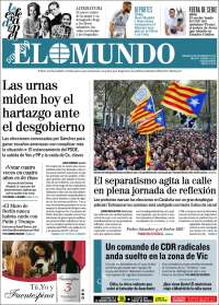 Portada de El Mundo (España)