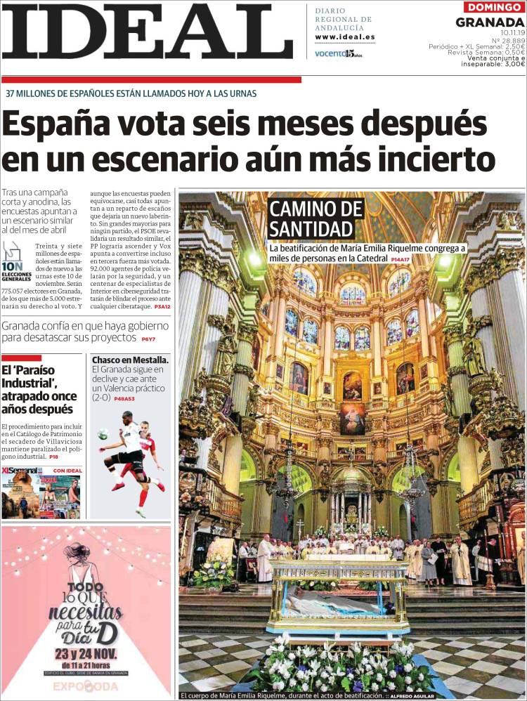 Portada de Ideal (España)