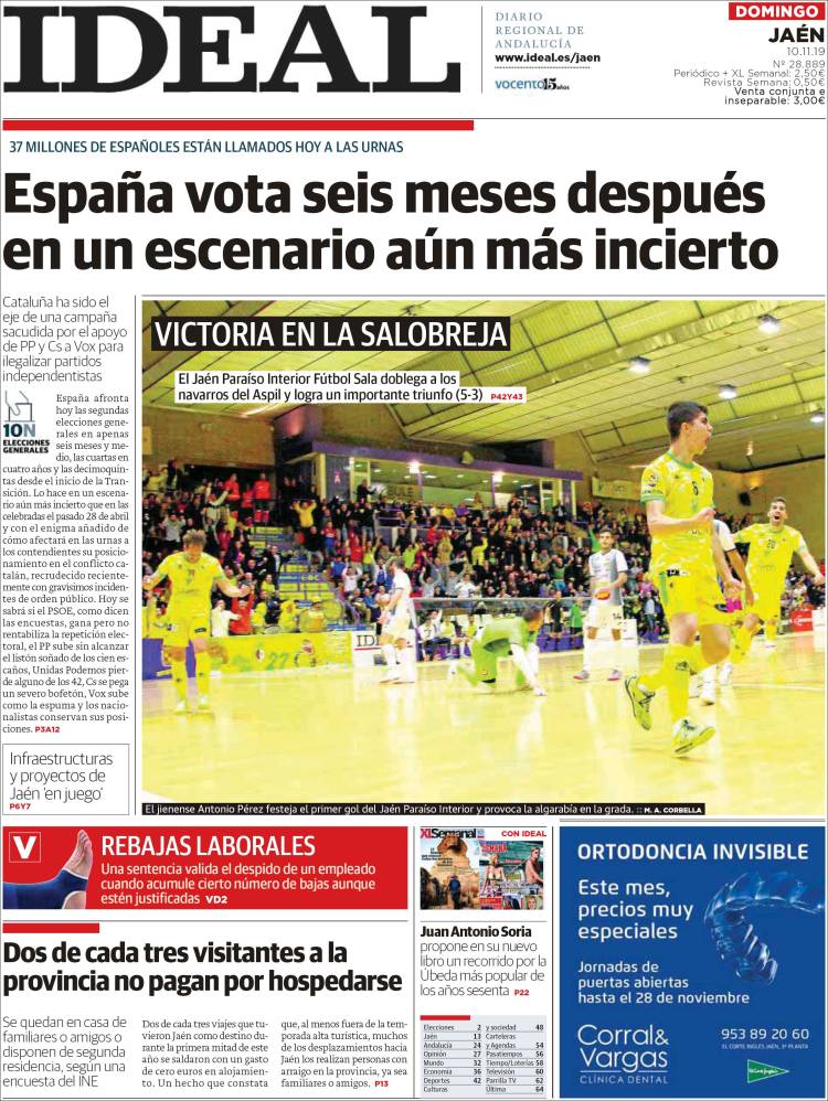 Portada de El Ideal de Jaén (España)