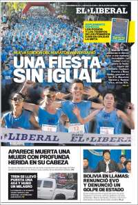Portada de Diario El Liberal (Argentina)