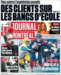 Portada de Le Journal de Montréal (Canadá)