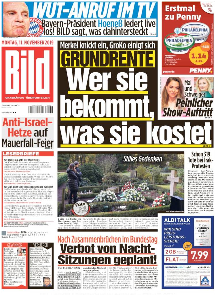 Portada de Bild (Alemania)