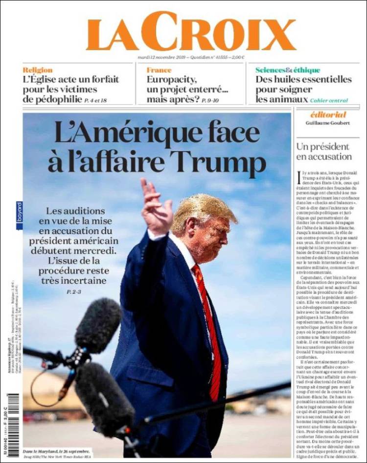 Portada de La Croix (Francia)