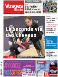 Portada de Vosges Matin (Francia)