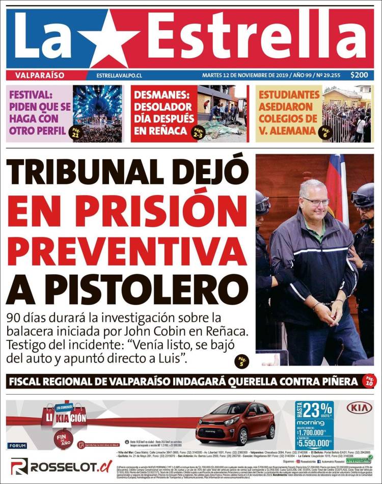 Portada de Estrella de Valparaiso (Chile)