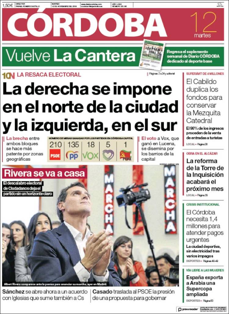 Portada de Diario de Córdoba (Espa&ntilde;a)