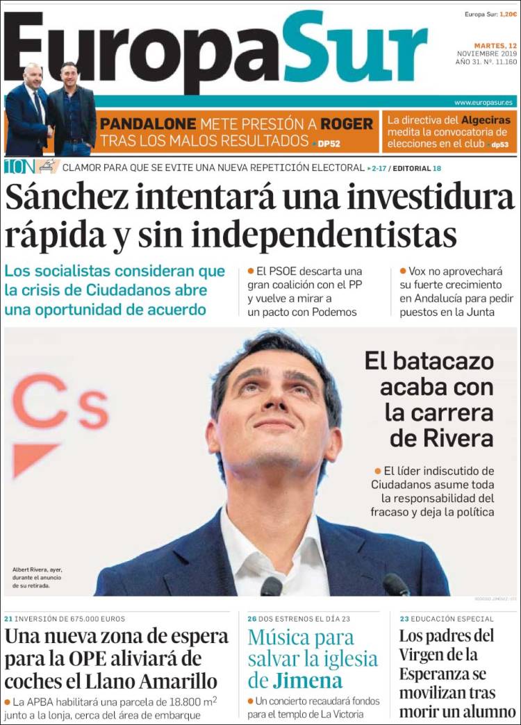 Portada de Europa Sur (Espa&ntilde;a)