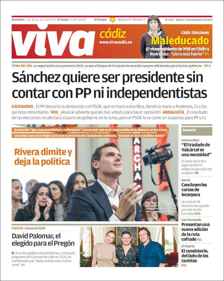 Portada de Información - Cadiz (Espa&ntilde;a)