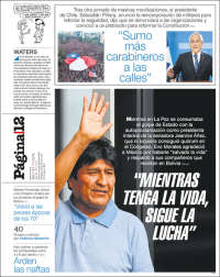 Portada de Página/12 (Argentina)