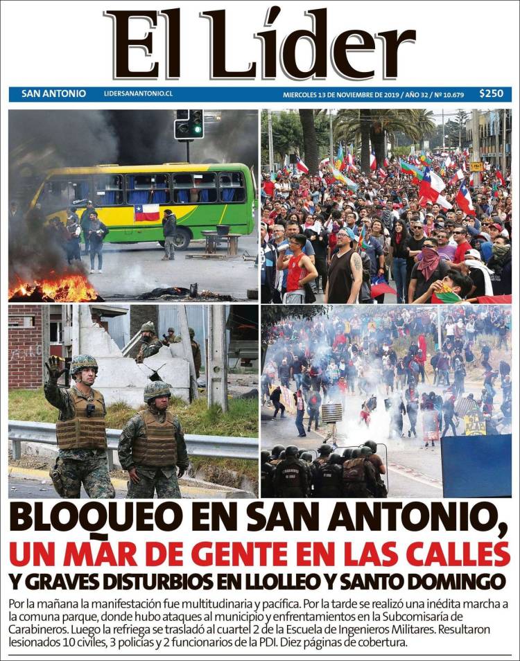 Portada de Lider de San Antonio (Chile)