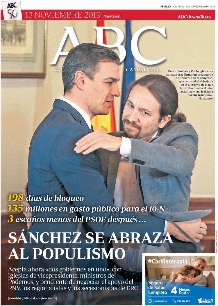 Portada de ABC - Sevilla (España)