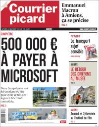 Portada de Courrier Picard (Francia)