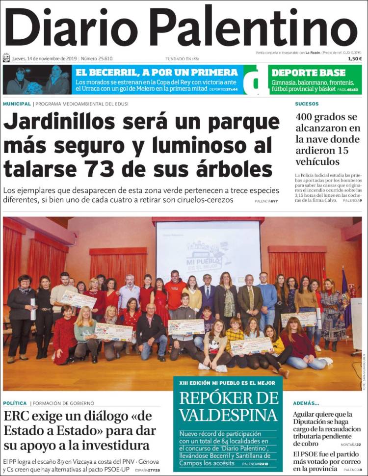 Portada de Diario Palentino (España)