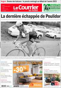Portada de Le Courrier de l'Ouest (Francia)