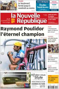 Portada de La Nouvelle Republique (Francia)