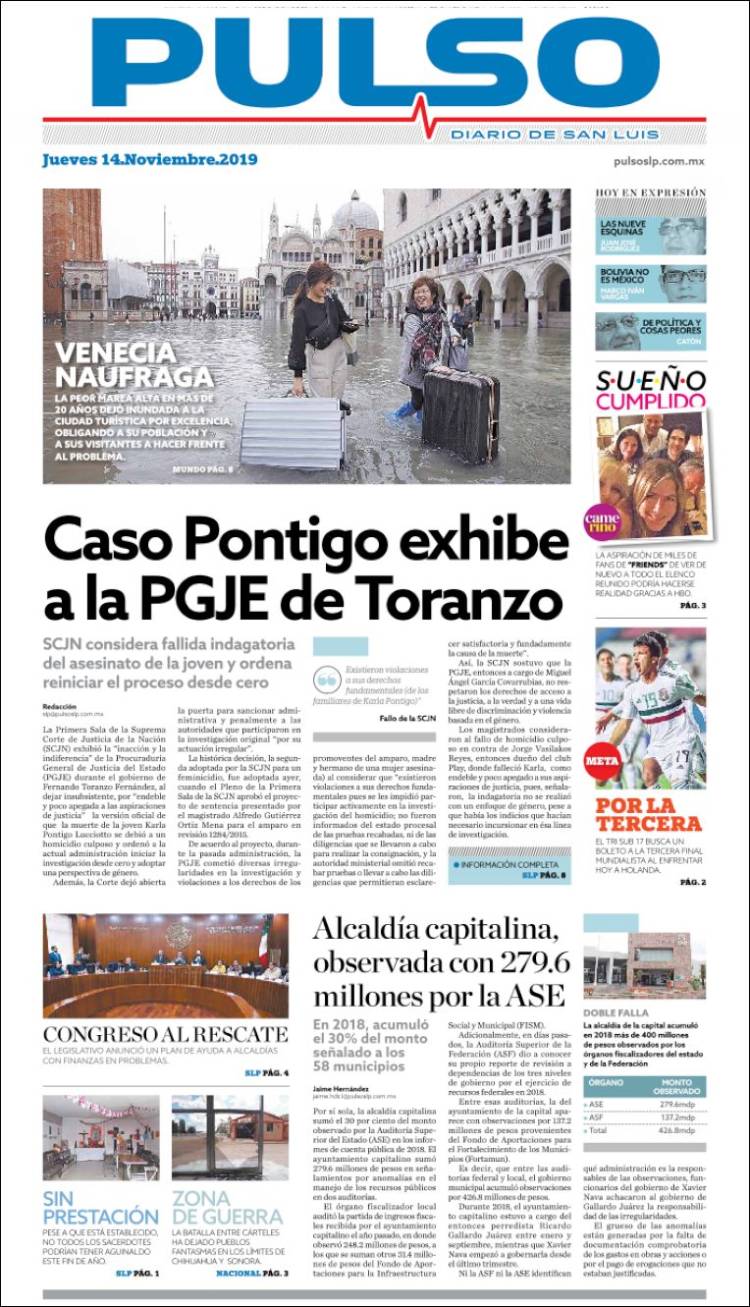 Portada de Pulso (M&eacute;xico)
