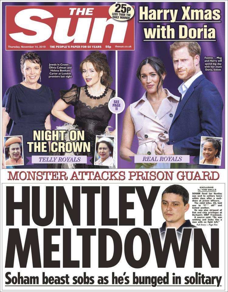 Portada de The Sun (Reino Unido)