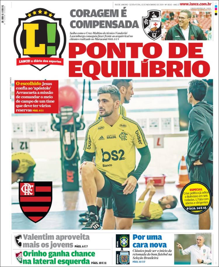 Portada de Lance! (Brasil)
