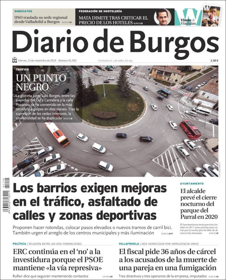 Portada de Diario de Burgos (Espa&ntilde;a)